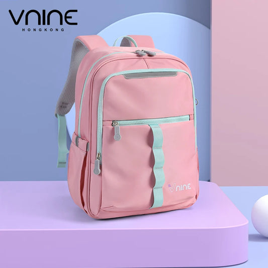 VNINE Middle School Schoolbag for Women 2024 New Male Large Capacity Middle School and High School Backpack